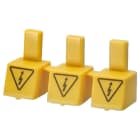 SIEMENS - SIE5ST36553HG Protezione contro i contatti accidentali, giallo, per attacchi liberi per sbarre di collegamento a punte secondo UL 489