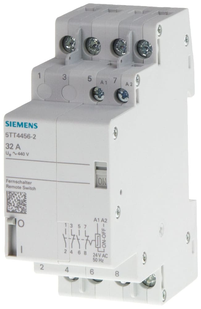 SIEMENS - SIE5TT44542 Interruttore con comando a distanza, contatto per 32 A con tensione AC 24 V, 4NO