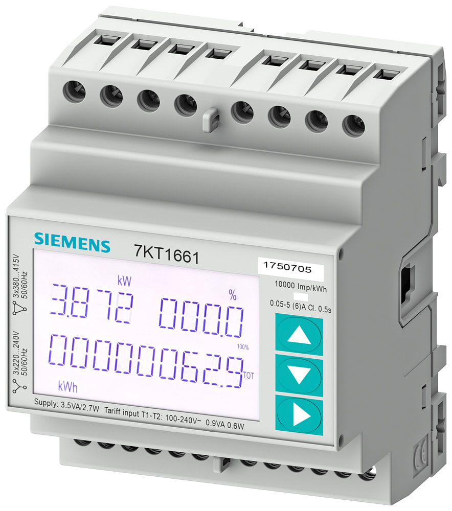 SIEMENS - SIE7KT1661 PAC1600 CONTATORE TRIFASE 5A MODBUS