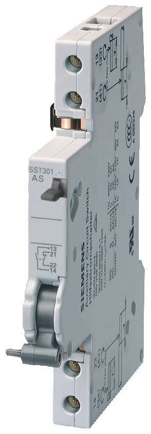 SIEMENS - SIE5ST30142 Blocchetto di contatti ausiliari con tasto di prova 2NO per interruttore magnetotermico 5SL, 5SY, 5SP