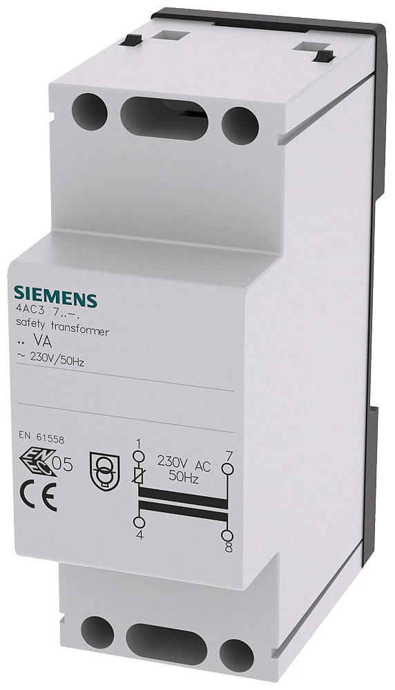 SIEMENS - SIE4AC37160 TRASF.SICUREZZA 16VA SEC.8VCA PTC 2UM