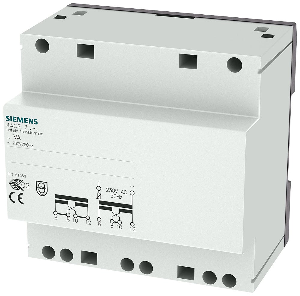 SIEMENS - SIE4AC37630 SAFETY TRANSFORMER, 63VA