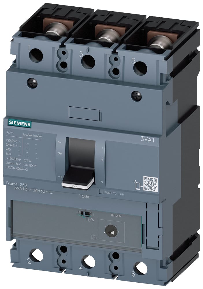 SIEMENS - SIE3VA12166MH320AA0 INT.AUT.3VA 160A 3P 70KA TM AM B/T