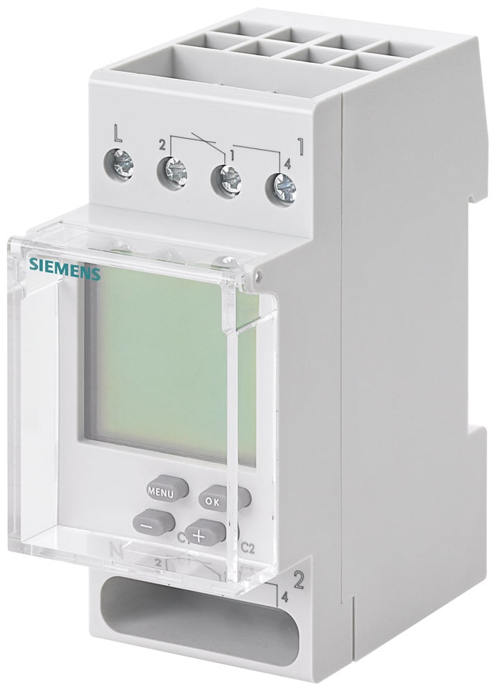 SIEMENS - SIE7LF45120 Orologio interruttore settimanale Top Digital, 230 V 16 A, 2 canali, 2UM