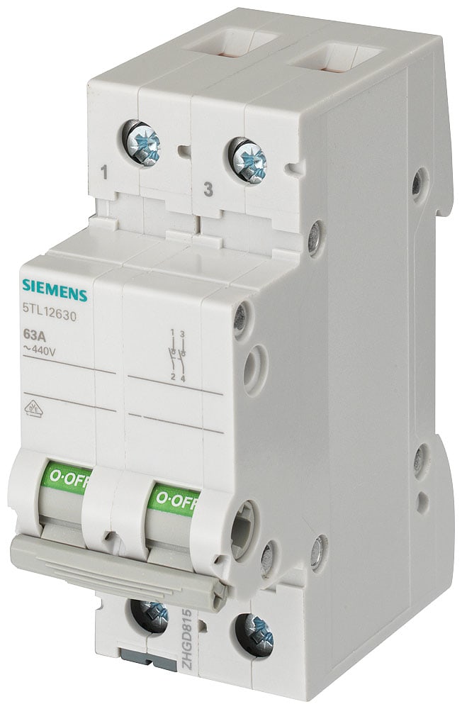 SIEMENS - SIE5TL12320 IINT.MAN-SEZ 2P 32A 400VCA ACC.CA 2UM