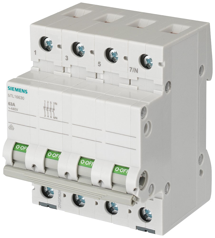 SIEMENS - SIE5TL16320 INT.MAN-SEZ 3P+N 32A 400VCA ACC.CA 4UM