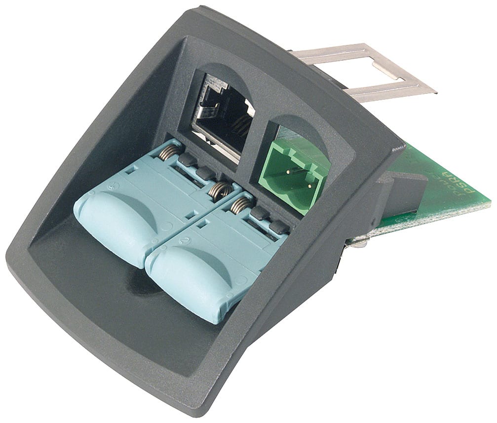 SIEMENS - SIE6GK19011BE000AA3 IE FC RJ45 Modular Outlet Base Module con Power Insert, ins. rimov. 1 x DC 24 V