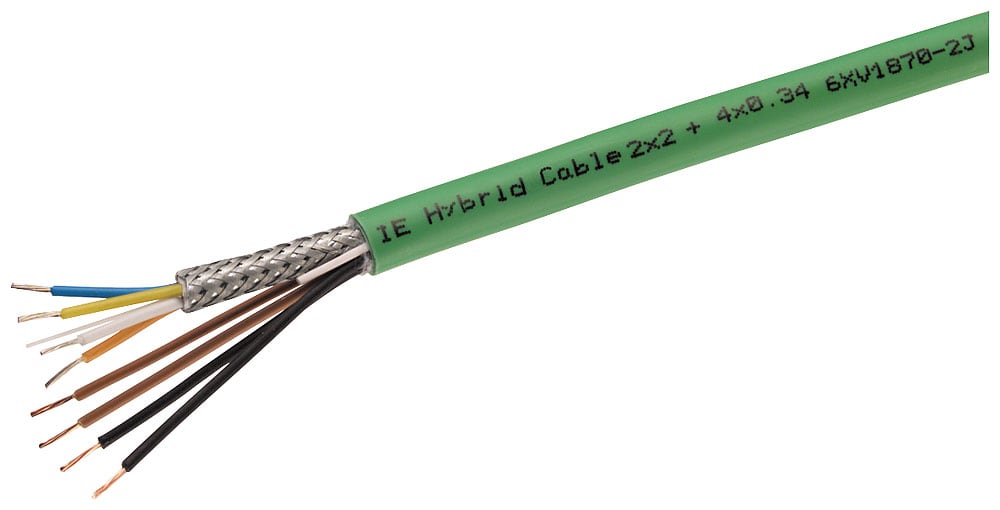 SIEMENS - SIE6XV18702J IE HYBRID CABLE 2X2 + 4X0,34 SOLD BY M