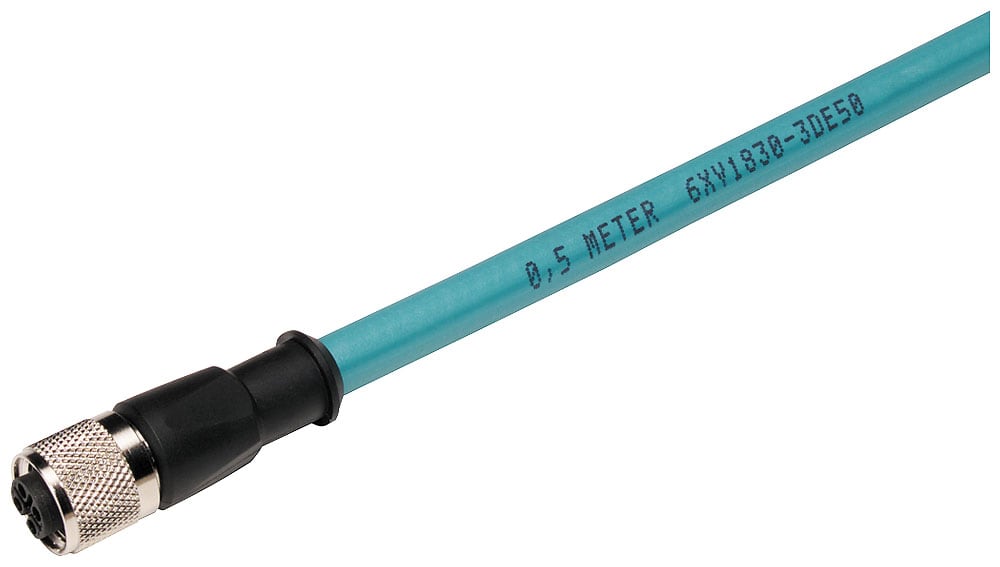 SIEMENS - SIE6XV18303DH10 PROFIBUS M12 CONNECTING CABLE 1.0 M