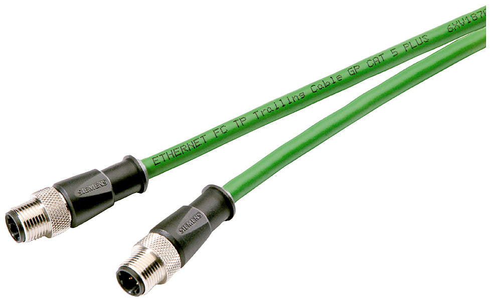 SIEMENS - SIE6XV18708AN20 Cavo IE; 2 x M12;2x2;20 m;2 x D-cod.;IP65,IP67;Cat5e;PVC; mediamente robusto
