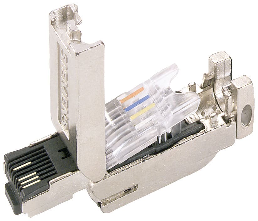 SIEMENS - SIE6GK19011BB102AE0 IE FC RJ45 Plug 180, connettore RJ45 con tecnica di collegam. FC, a 180°, 50 pz