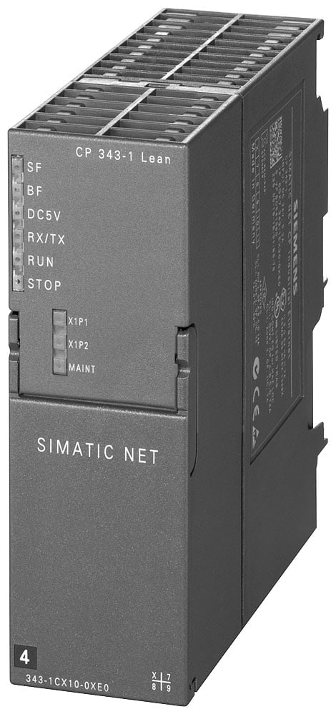 SIEMENS - SIE6GK73431CX100XE0 Processore di comunicazione CP 343-1 Lean, collegamento di SIMATIC S7-300 a IE