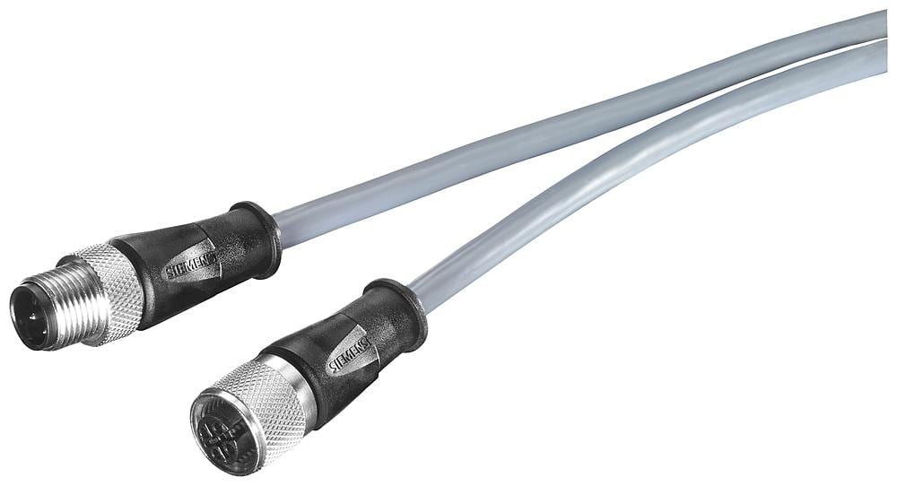 SIEMENS - SIE6XV18015DH50 Power Connecting Cable M12-180/M12-180, A-coded, a 4 poli, 5 m, per ET200