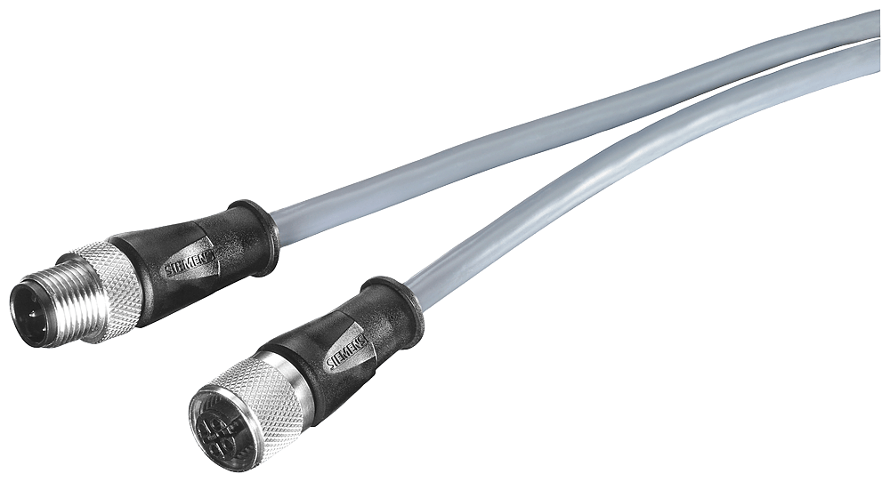 SIEMENS - SIE6XV18015DH30 Power Connecting Cable M12-180/M12-180, A-coded, a 4 poli, 3 m, per ET200