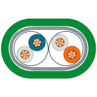 SIEMENS - SIE6XV18502GH10 Cavo IE TP; 2 x RJ45; 2x2;1 m; Cat5; UL; PVC; mediamente robusto