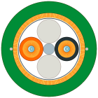 SIEMENS - SIE6XV18612C PCF Trailing Cable 200/230, sezionabile, guaina esterna in PUR, a metraggio