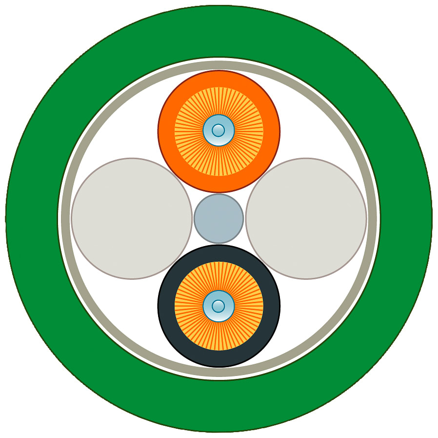 SIEMENS - SIE6XV18472A FC FO Standard Cable GP 62,5/200/230 (OM 1), sezion., multimode, UL, a metraggio