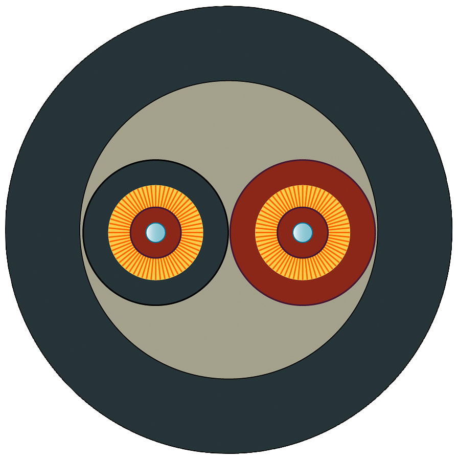 SIEMENS - SIE6XV18735RH20 FO ROBUST CABLE 50/125 2.0 M