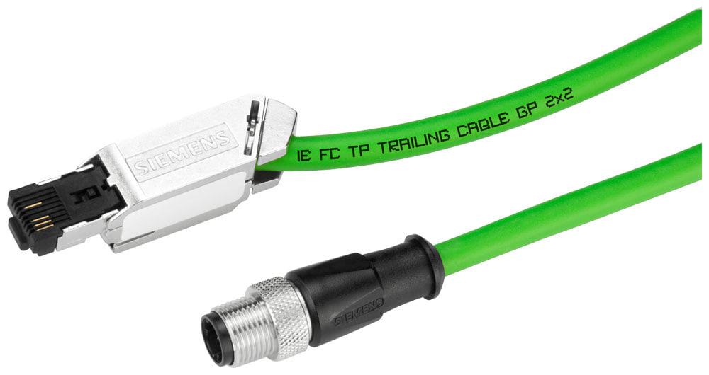 SIEMENS - SIE6XV18715TN15 Cavo IE; M12/RJ45; 2x2; 15 m; D-cod.; Cat5e; PVC; robusto