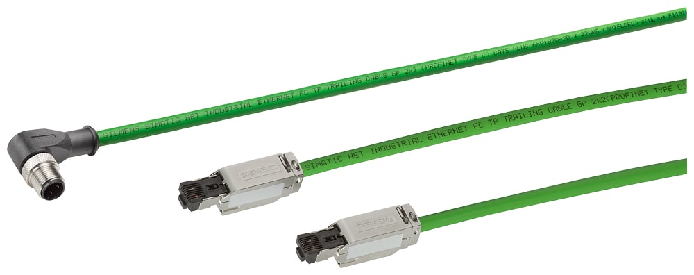 SIEMENS - SIE6XV18715BH20 Cavo IE, IE FC; 2 x RJ45; 2x2; 2 m; Cat5e, Classe D; PVC; robusto
