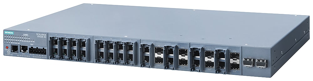 SIEMENS - SIE6GK55268GS004AR2 SCALANCE XR526-8C man.sw.Layer 2, 24x RJ45, 8x porte SFP combo, 2xSFP+, 2xAC230V