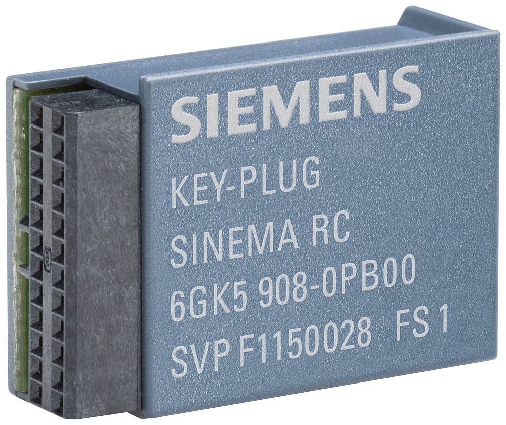 SIEMENS - SIE6GK59080PB00 KEY-PLUG SINEMA RC, attivazione del collegamento a SINEMA RC per S615/SCALANCE M