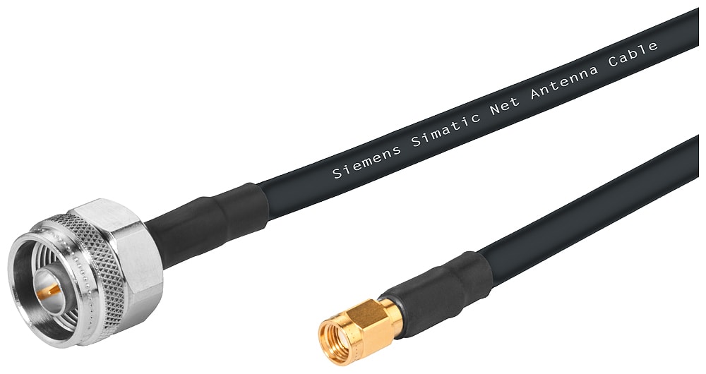 SIEMENS - SIE6XV18755TH50 IWLAN 1x N-Connect/1x RSMA, cavo di colleg. fless. maschio/maschio, ferrovia, 5m
