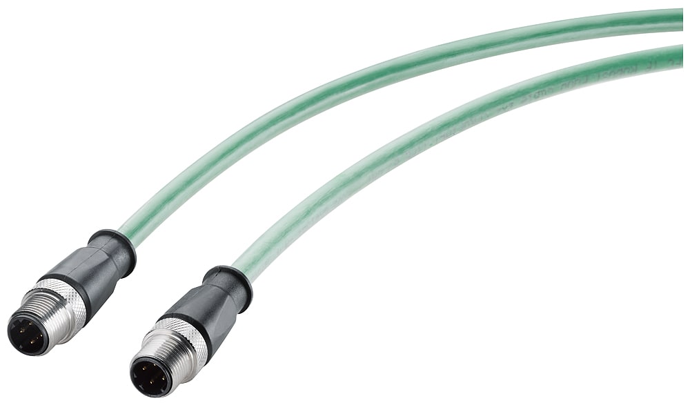 SIEMENS - SIE6XV18815AH50 Cavo IE Robust; 2 x M12; 2x2; 5 m; 2 x D-cod.; IP65/67/69; Cat5e; PVC; robusto
