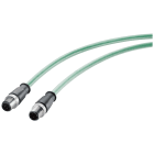 SIEMENS - SIE6XV18815AH10 Cavo IE Robust;2 x M12; 2x2; 1 m; 2 x D-cod.; IP65/67/69; Cat5e; PVC; robusto