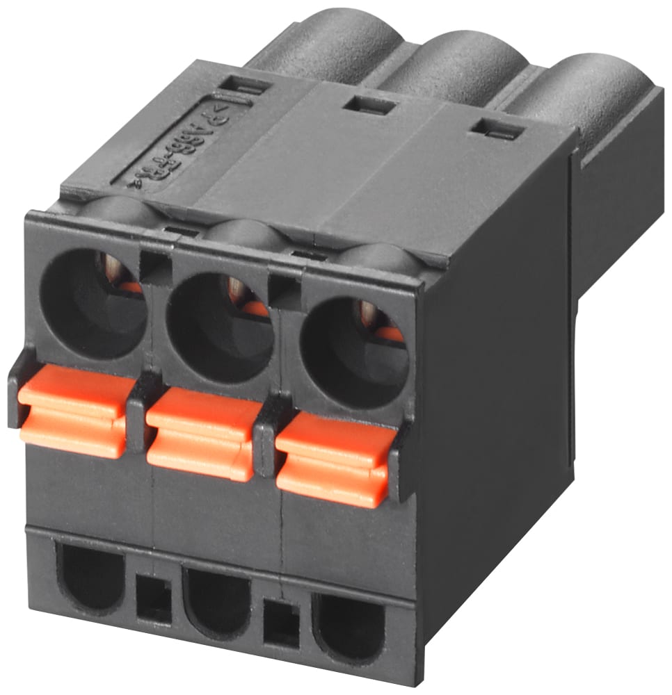 SIEMENS - SIE6GK59801CB100BA5 Blocco morsetti push-in p. SCALANCE XB-000, a 3 poli p. alim. tensione, AC/DC24V