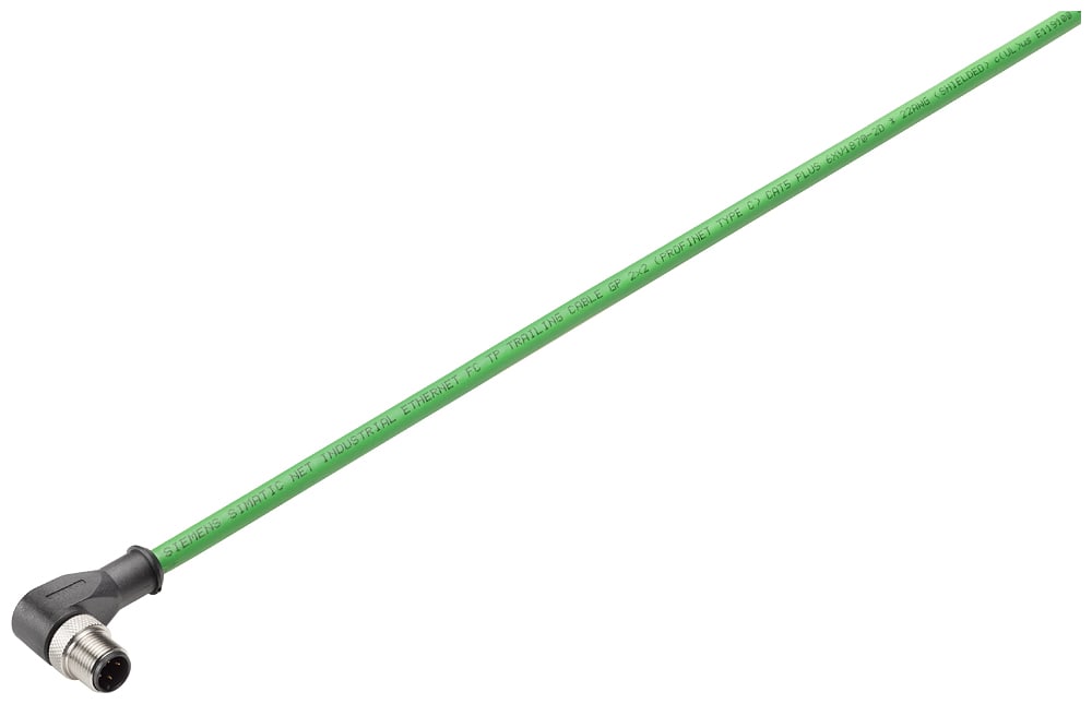 SIEMENS - SIE6XV18708GH20 Cavo IE; 2 x M12-90;2x2;2 m;2 x D-cod.;IP65,IP67;Cat5e;PVC; mediamente robusto
