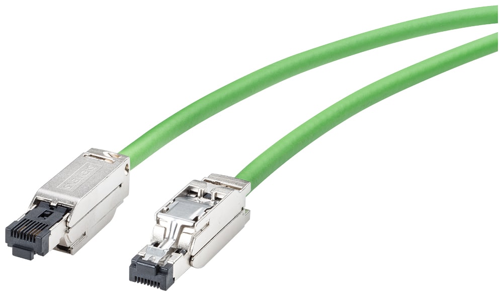 SIEMENS - SIE6XV18785BH30 Cavo IE, IE FC; 2 x RJ45; 4x2;3 m; Cat6A, Classe EA; PVC; robusto