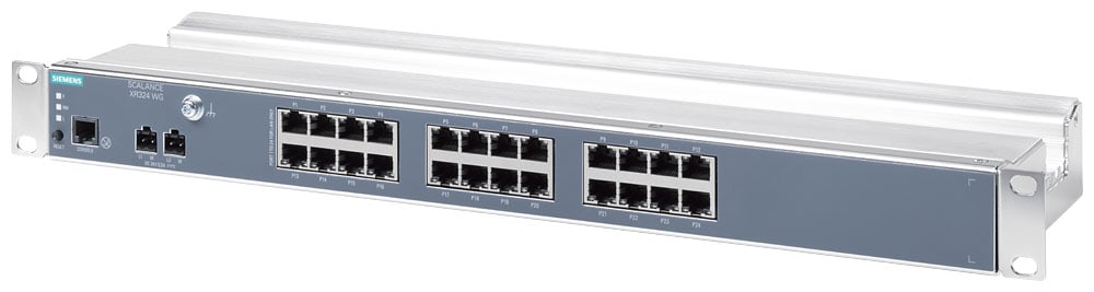 SIEMENS - SIE6GK53240BA002AR3 SCALANCE XR324 WG, managed rack switch workgroup di Layer 2, DC 24 V, 24x RJ45