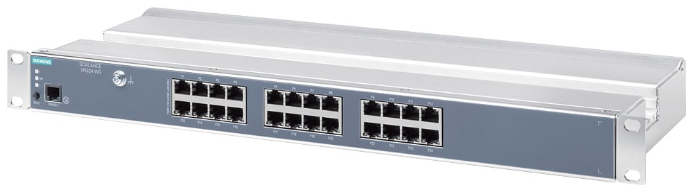 SIEMENS - SIE6GK53240BA003AR3 SCALANCE XR324 WG, managed rack switch workgroup di Layer 2, AC 230 V, 24x RJ45