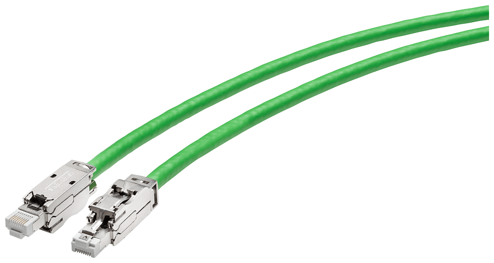 SIEMENS - SIE6XV18785BN15 Cavo IE, IE FC; 2 x RJ45; 4x2; 15 m; Cat6A, Classe EA; PVC; robusto