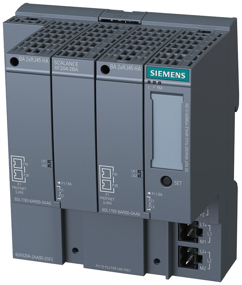 SIEMENS - SIE6GK52040BA002GF2 SCALANCE XF204 (2XBA RJ45 PRE-ASSEMBLED)