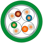 SIEMENS - SIE6XV18703QN30 Cavo IE TP; 2 x RJ45; 4x2; 30 m;Cat6A; senza alogeni;UL;FRNC; mediamente robusto