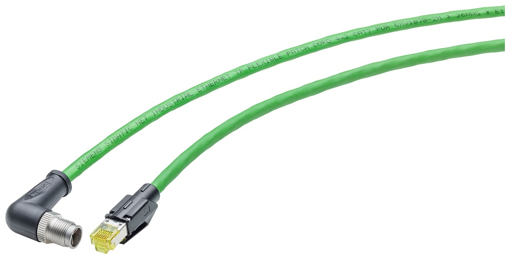 SIEMENS - SIE6XV18785SH30 Cavo IE TP;M12/RJ45;4x2;3 m;X-cod.;IP65/67;Cat6A;senza alogeni;PUR;robusto