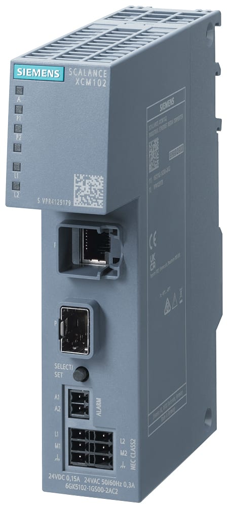 SIEMENS - SIE6GK51021GS002AC2 SCALANCE XCM102, IE Media-Converter 1x RJ45 10/100/1000 Mbit/s, 1x SFP 1 Gbit/s