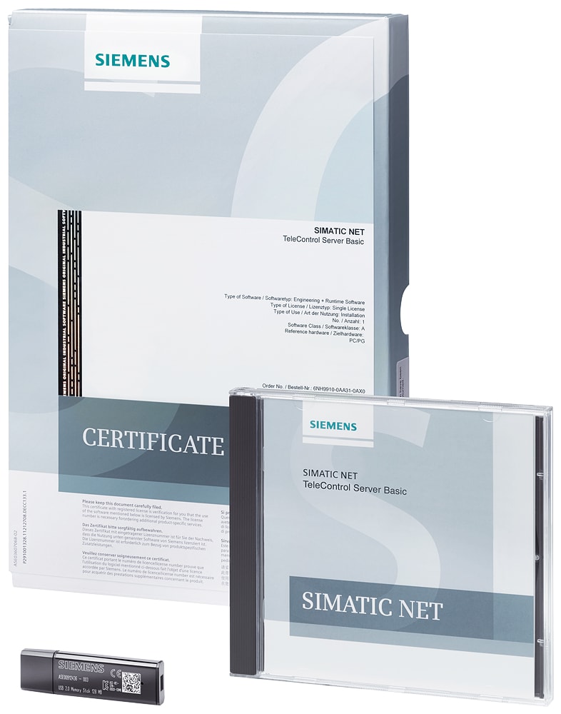 SIEMENS - SIE6NH99100AA310AB0 TeleControl Server Basic 64 V3.1, licenza singola per 1 installazione