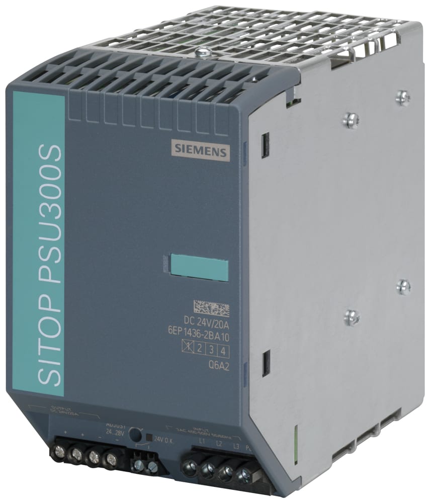 SIEMENS - SIE6EP14362BA10 Alimentatore SITOP PSU300S, trifase DC 24 V/20 A