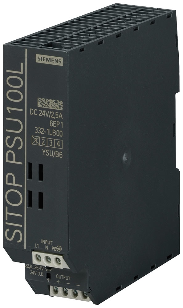 SIEMENS - SIE6EP13321LB00 Alimentatore SITOP PSU100L, monofase DC 24 V/2,5 A