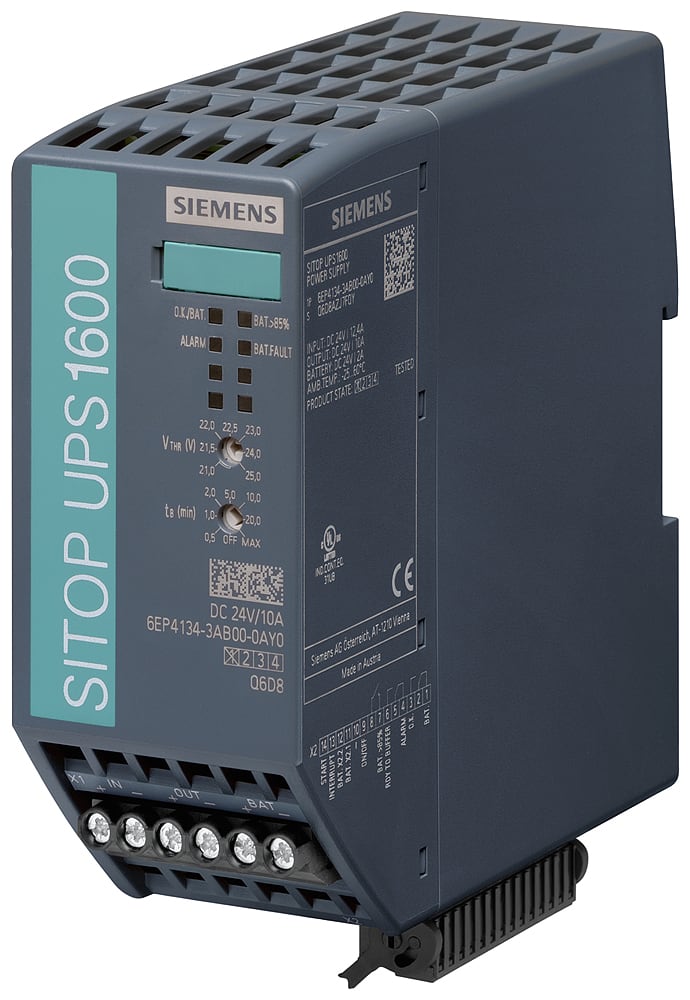 SIEMENS - SIE6EP41343AB000AY0 Alimentatore di continuità SITOP UPS1600, DC 24 V/10 A