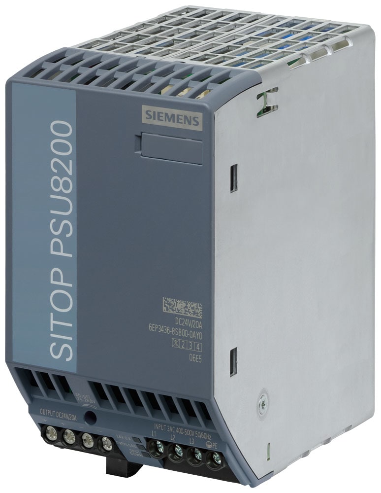SIEMENS - SIE6EP34368SB000AY0 Alimentatore SITOP PSU8200, trifase DC 24 V/20 A