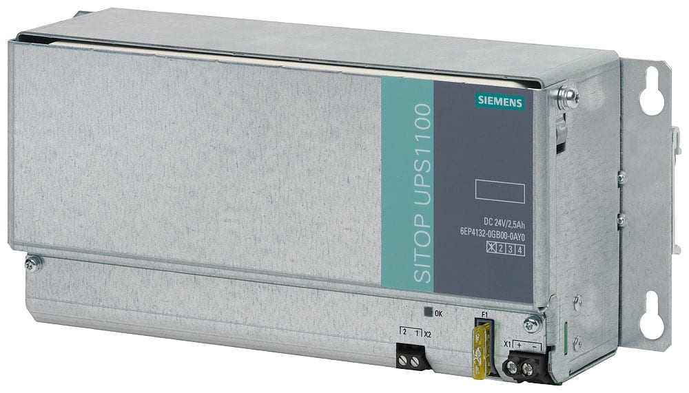 SIEMENS - SIE6EP41320GB000AY0 Modulo batteria con batterie al piombo puro SITOP UPS1100, DC 24 V/2,5 Ah