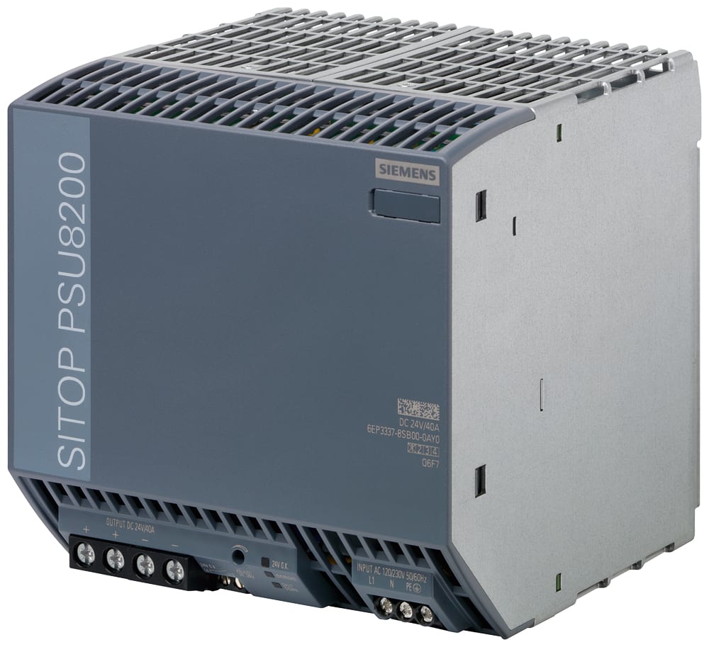 SIEMENS - SIE6EP33378SB000AY0 Alimentatore SITOP PSU8200, monofase DC 24 V/40 A
