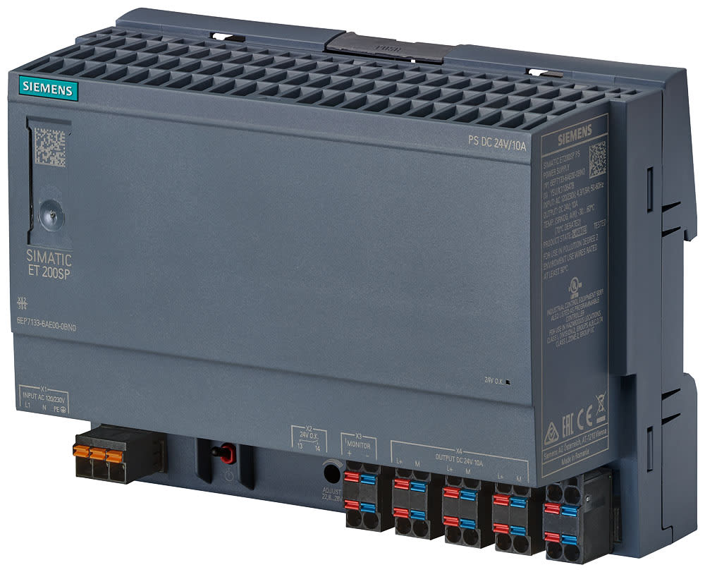 SIEMENS - SIE6EP71336AE000BN0 Alimentatore SIMATIC ET 200SP PS, monofase DC 24 V/10 A