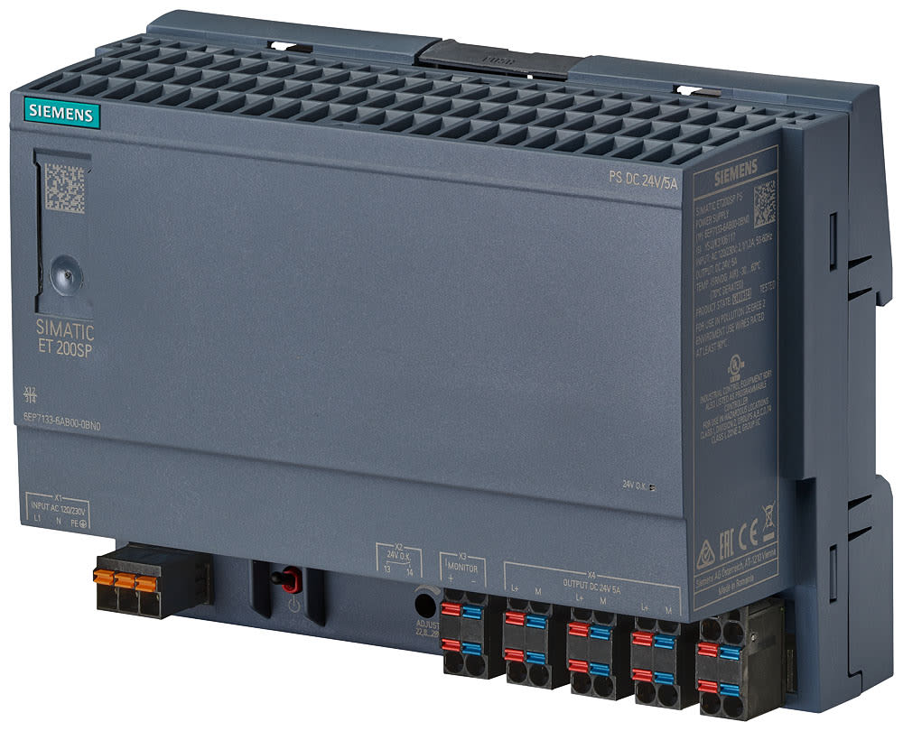 SIEMENS - SIE6EP71336AB000BN0 Alimentatore SIMATIC ET 200SP PS, monofase DC 24 V/5 A
