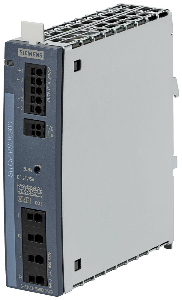 SIEMENS - SIE6EP34337SB000AX0 Alimentatore SITOP PSU6200, trifase DC 24 V/5 A