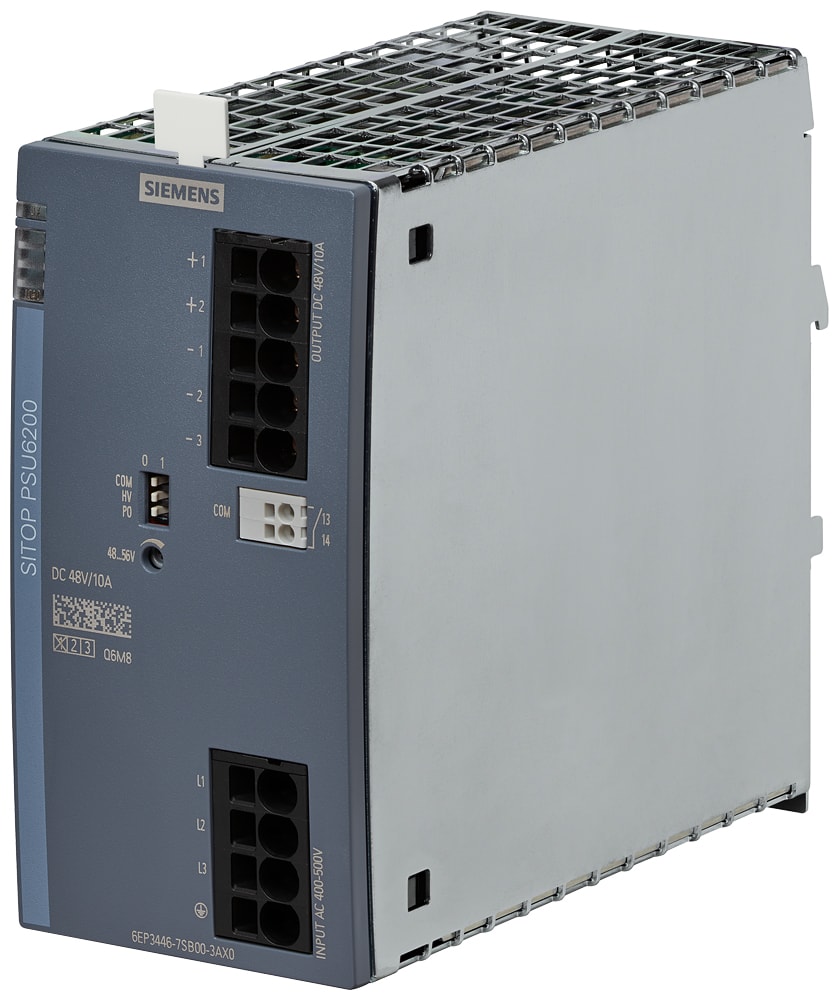 SIEMENS - SIE6EP34467SB003AX0 Alimentatore SITOP PSU6200, trifase DC 48 V/10 A